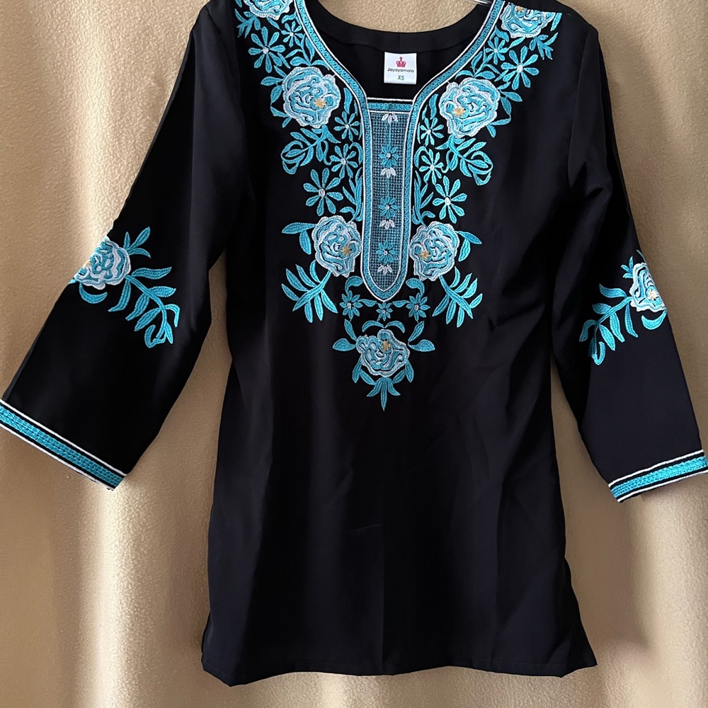 Embroidered top